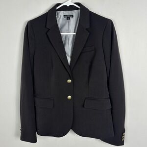 J Crew Schoolboy‎ Blazer Jacket Womens Size 6 Dark Grey Style J4548 Minimalist
